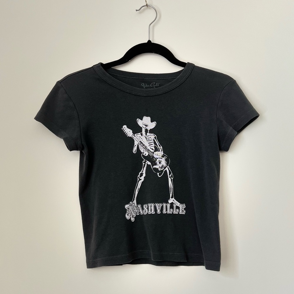 Brandy Melville Nashville Skeleton Guitar Tee